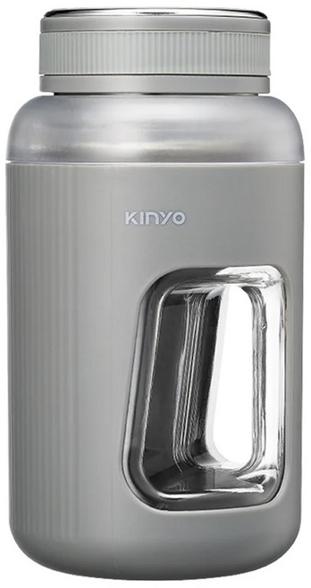Kinyo 無線隨行杯充電式果汁機 102 x 102 x 195mm 500g 600ml, JRU-750, 灰色