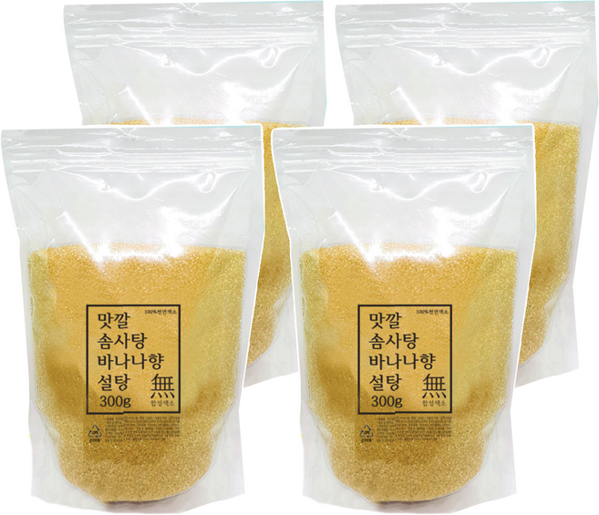 맛깔 바나나향 솜사탕 설탕 30인분, 300g, 4개