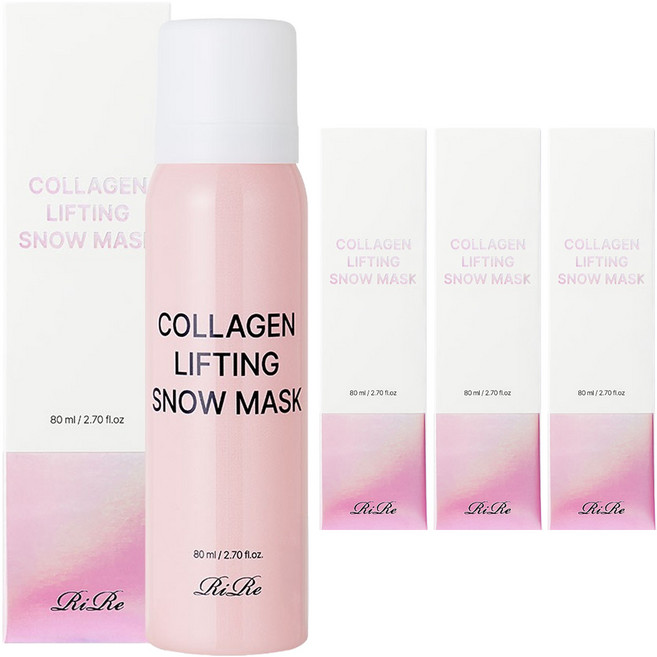 리르 콜라겐 리프팅 스노우 마스크, 4개, 80ml