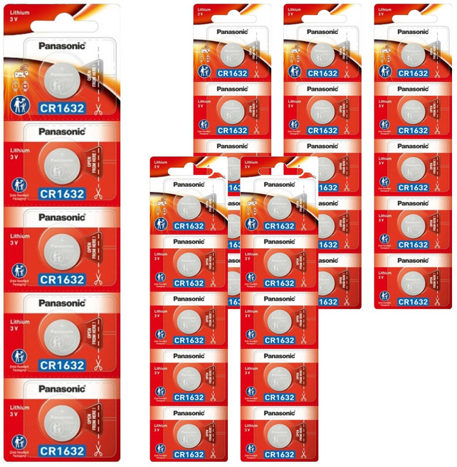파나소닉 리튬 코인건전지 CR1632, 5개입, 6개