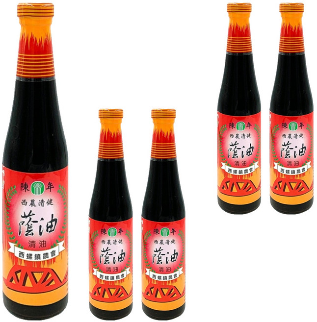 西螺鎮農會 陳年蔭油, 410ml, 5瓶