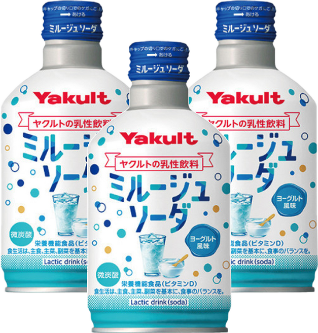 Yakult 養樂多 優格碳酸飲料, 300ml, 3瓶