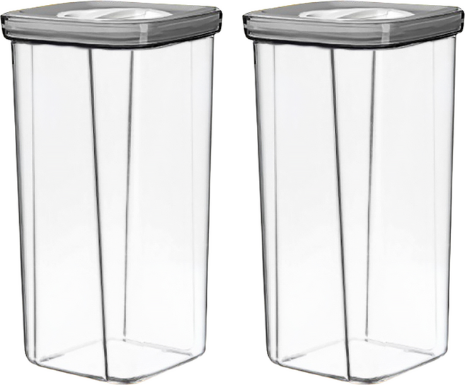 小麥購物 c389食品密封罐 2個, 1組, 2000ml