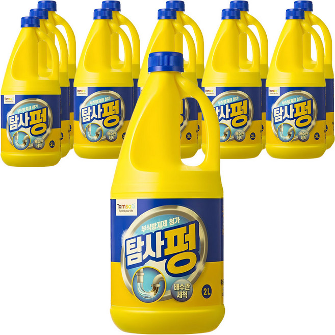 탐사 펑 배수구 세정제, 2L, 12개