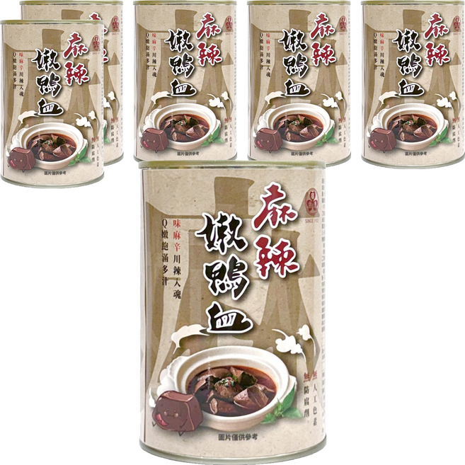 廣達香 麻辣嫩鴨血, 440g, 6罐