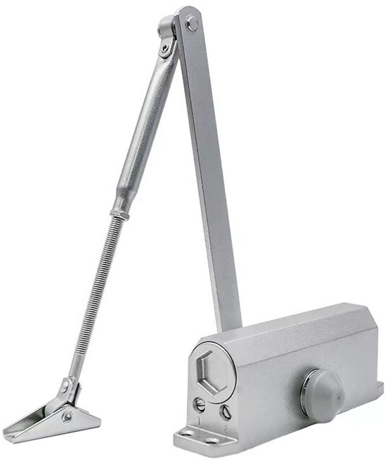 FEELER 自動門弓器 內停檔 S-7011 銀色, 1個