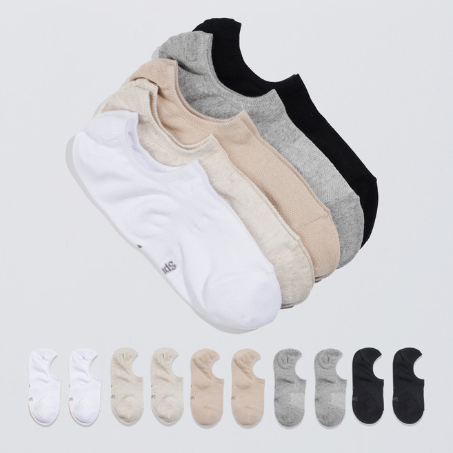 삭피엔스 데오프리 남성용 벗겨지지 않는 발등 덮는 페이크삭스 발냄새 소취 10켤레 세트