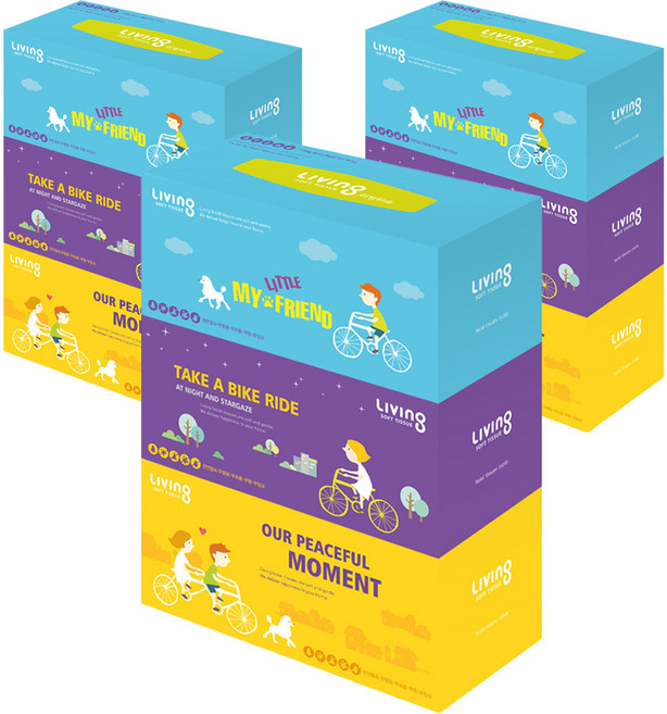 리빙티슈 소프트 미용, 250매, 9개