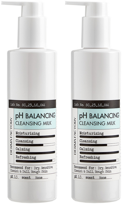 더마팩토리 판테놀 pH 밸런싱 클렌징 밀크, 240ml, 2개