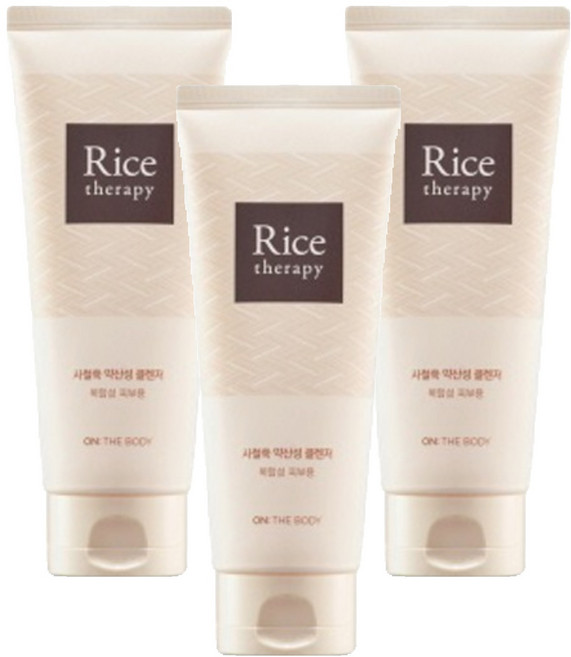 온더바디 라이스테라피 사철쑥 약산성 폼 클렌저, 150g, 3개