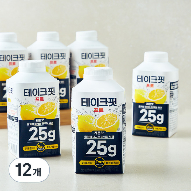 테이크핏 프로 레몬맛, 500ml, 12개