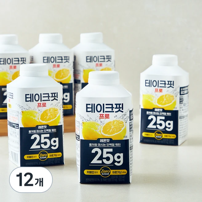 테이크핏 프로 레몬맛, 500ml, 12개 - 쿠팡