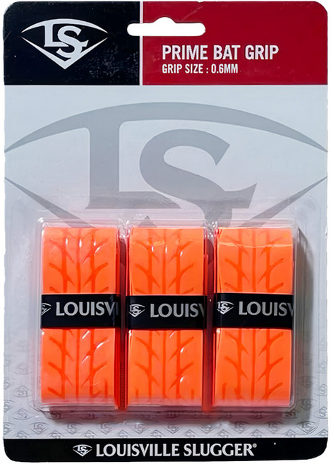 LOUISVILLE Slugger PRIME BAT GRIP 0.6mm 握把布, 橘色, 1組
