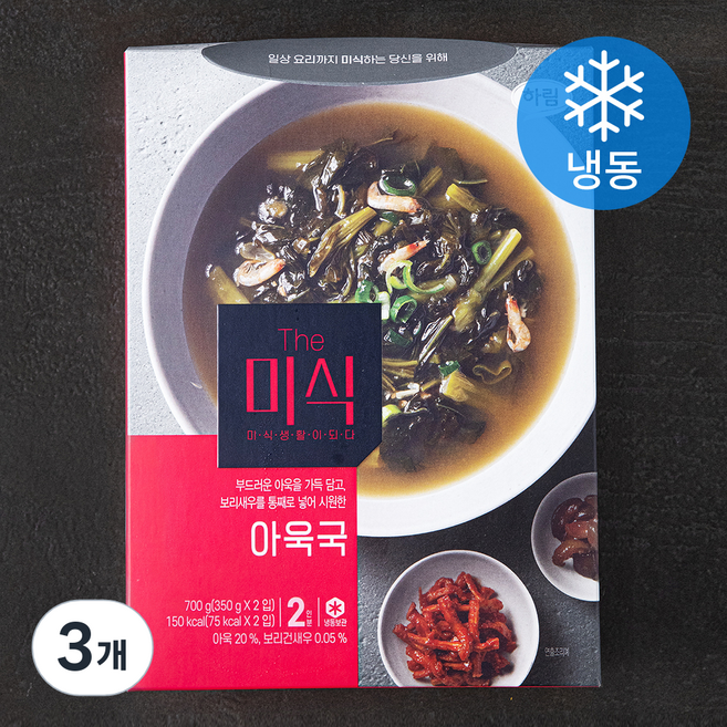 The미식 하림 아욱국 2인분 (냉동), 700g, 3개