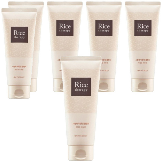 온더바디 라이스테라피 사철쑥 약산성 폼 클렌저, 150g, 6개