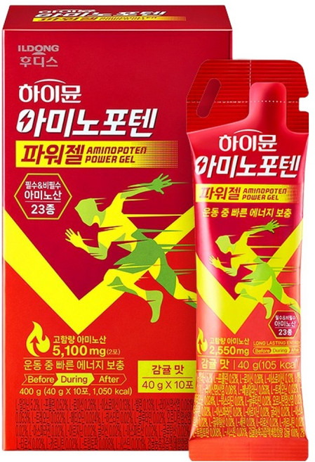 하이뮨 아미노포텐 파워젤 10p, 400g, 1개