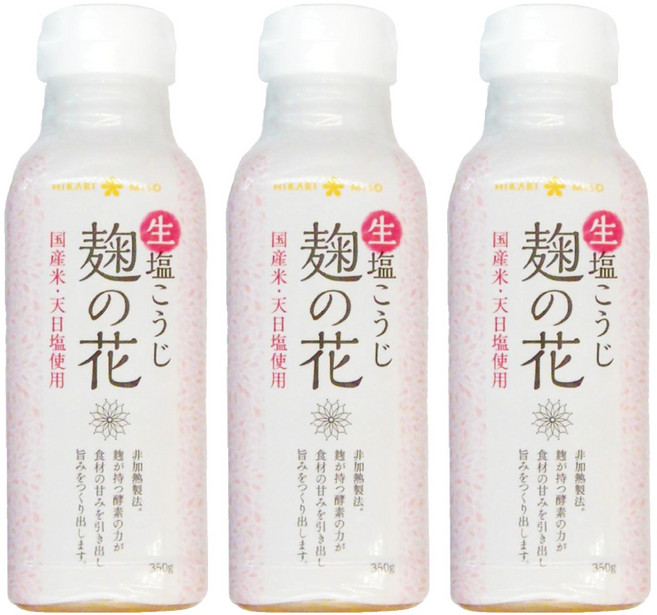HIKARI MISO 麴之花 生鹽麴, 350g, 3瓶