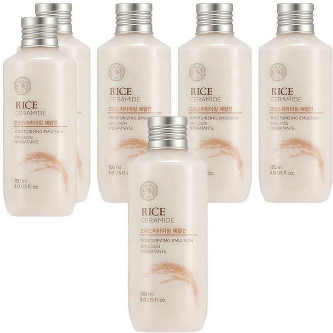 더페이스샵 라이스앤세라마이드 모이스처라이징 에멀전, 150ml, 6개