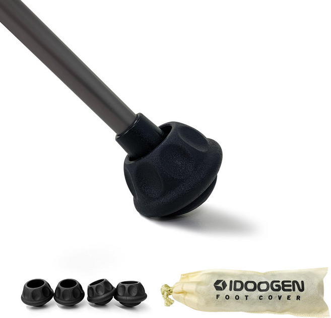 아이두젠 캠핑 체어볼 의자 풋커버, 블랙, 4개