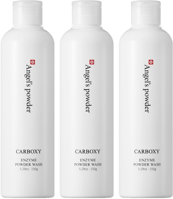 ANGELS 탄산 효소 세안제 대용량 클렌징 파우더, 150g, 3개