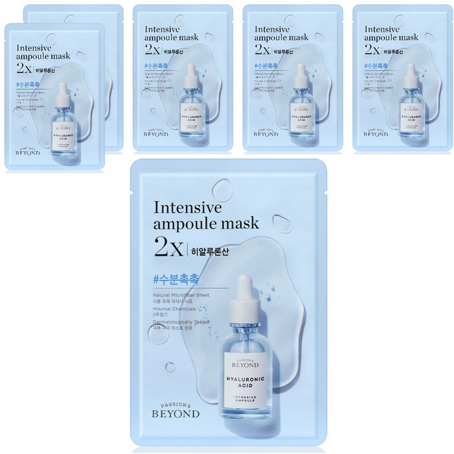 비욘드 앰플 가득한 마스크 2X 히알루론산 25ml, 1개입, 6개