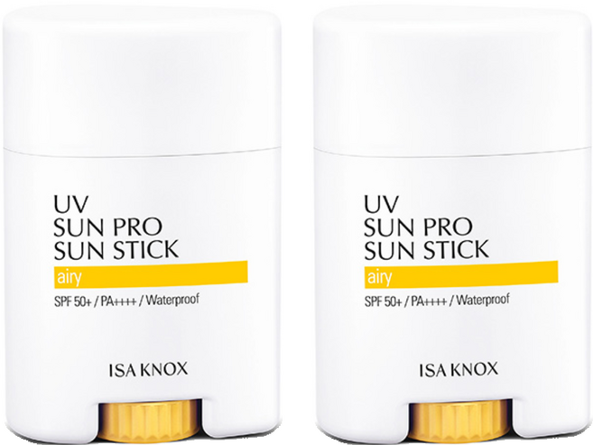 이자녹스 UV 선 프로 365 에어리 선스틱 SPF50+ PA++++, 19g, 2개