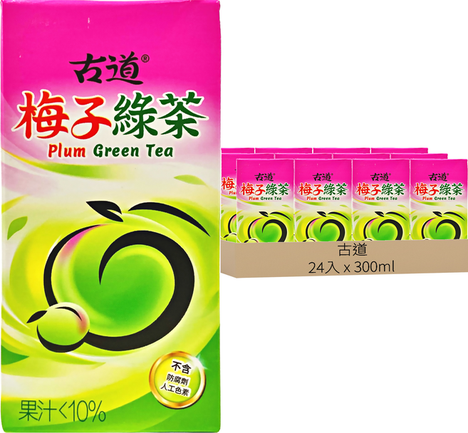 古道 梅子綠茶, 300ml, 24入