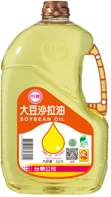 台糖 大豆沙拉油, 3L, 1瓶