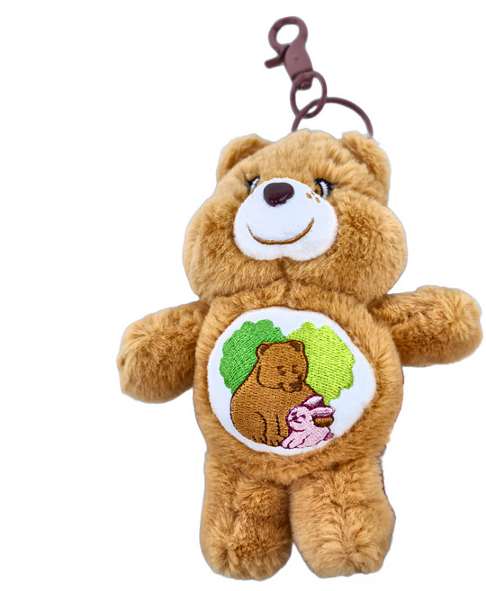 Care Bears 立體絨毛吊飾小熊, 15cm, 棕色, 1個