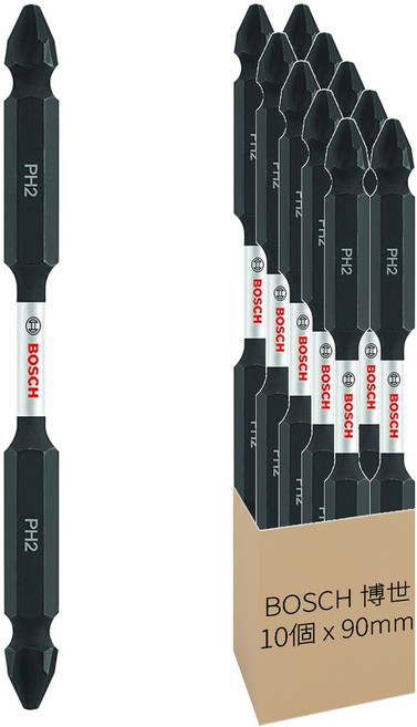 BOSCH 博世 台灣公司貨 PH2 超高耐用 起子頭 超高耐用 ITDEPH235B 90mm, 10個