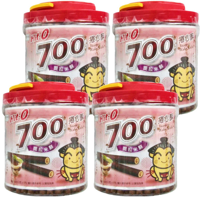 Hit-O 700捲心酥 提拉米蘇口味, 700g, 4桶