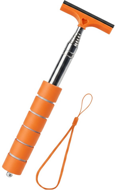 아이작큐브 사이드미러 길이조절 스퀴지 04 오렌지, 1개