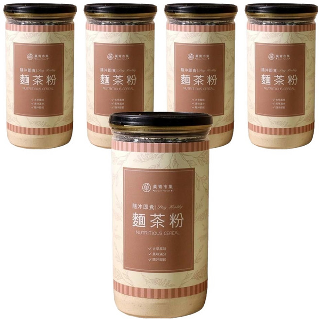 GreenMarket 菓青市集 古早味麵茶粉, 400g, 5罐