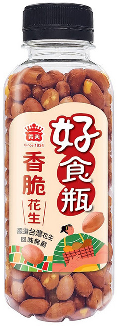 義美 好食瓶 香脆花生, 230g, 1瓶