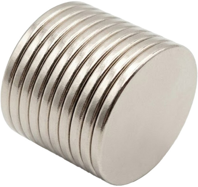 엔도브 강력한 네오디움 자석 원형 19.5 x 1.8 mm, 10개