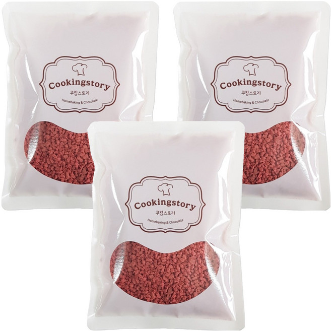쿠킹스토리 딸기 쿠키크런치, 100g, 3개