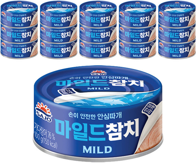 사조참치 마일드, 100g, 16개