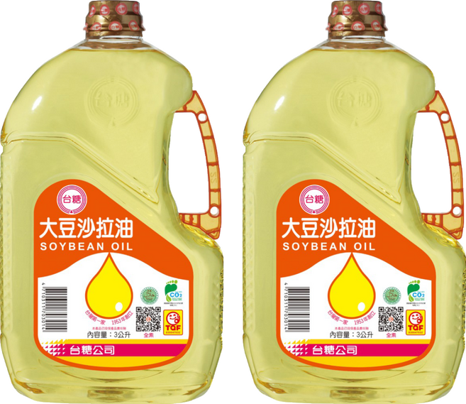 台糖 大豆沙拉油, 3L, 2瓶
