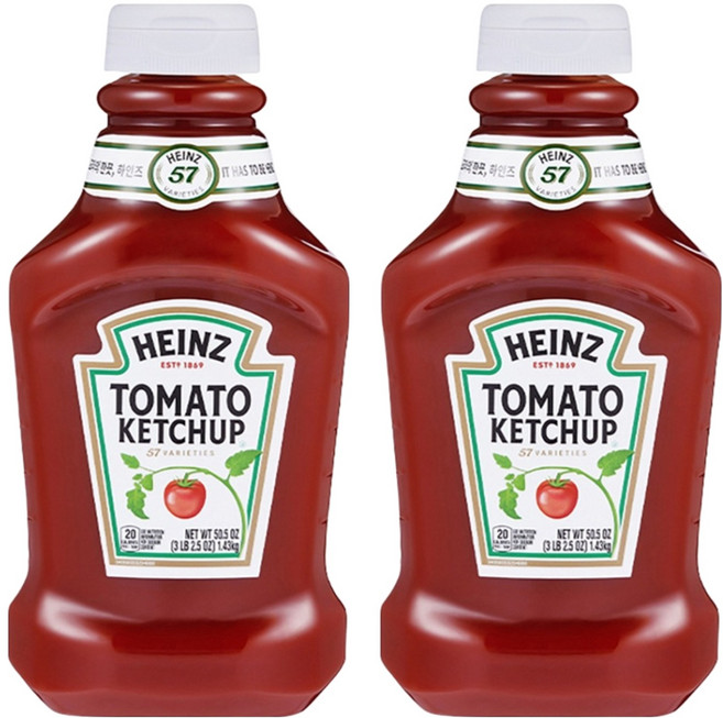 하인즈 토마토 케찹, 1.43kg, 2개