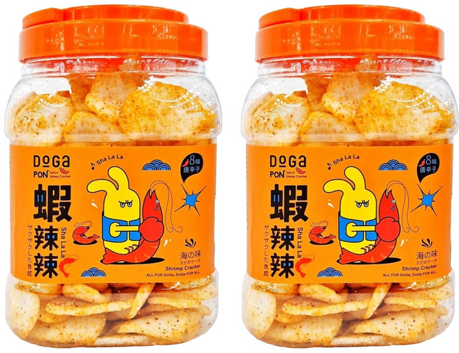 DoGa 杜甲 蝦辣辣 葷食, 130g, 2罐