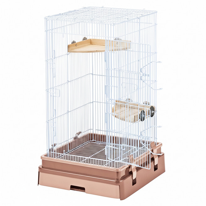 MARUKAN CASA 小動物籠 S W360XD400XH620mm, 白色 + 咖啡色, 1個