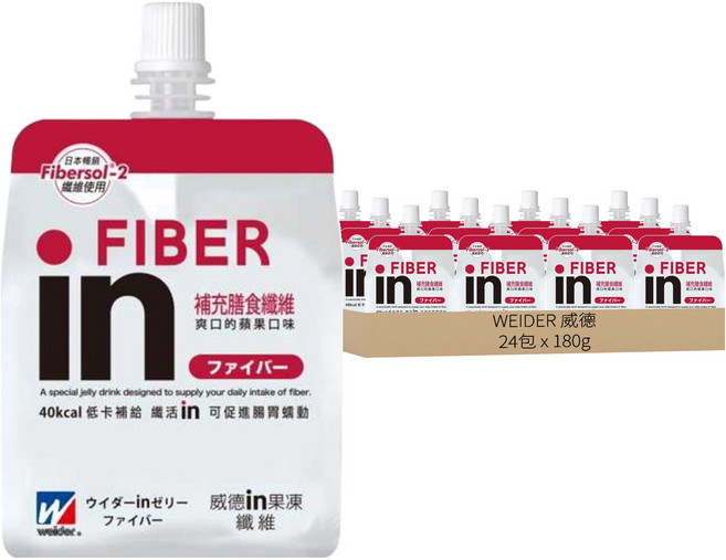 WEIDER 威德 in果凍 纖維, 180g, 24包
