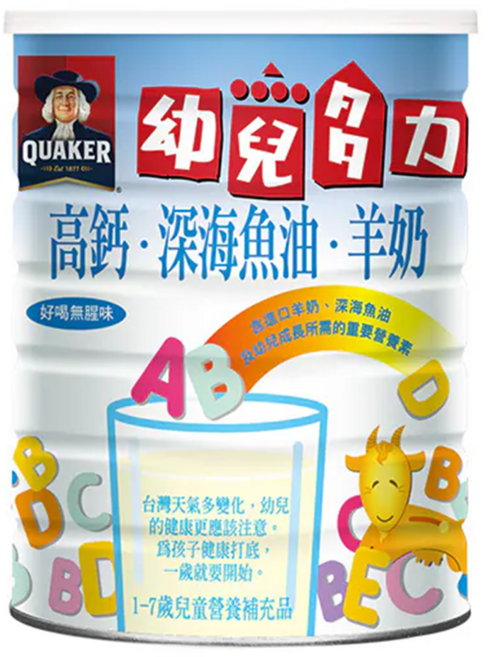 QUAKER 桂格 幼兒多力羊奶 1~7歲, 1.35kg, 1罐