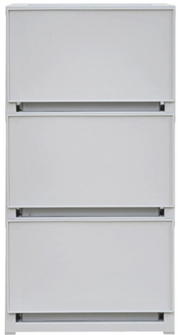 comet 抽屜整理箱, 灰色, 3層