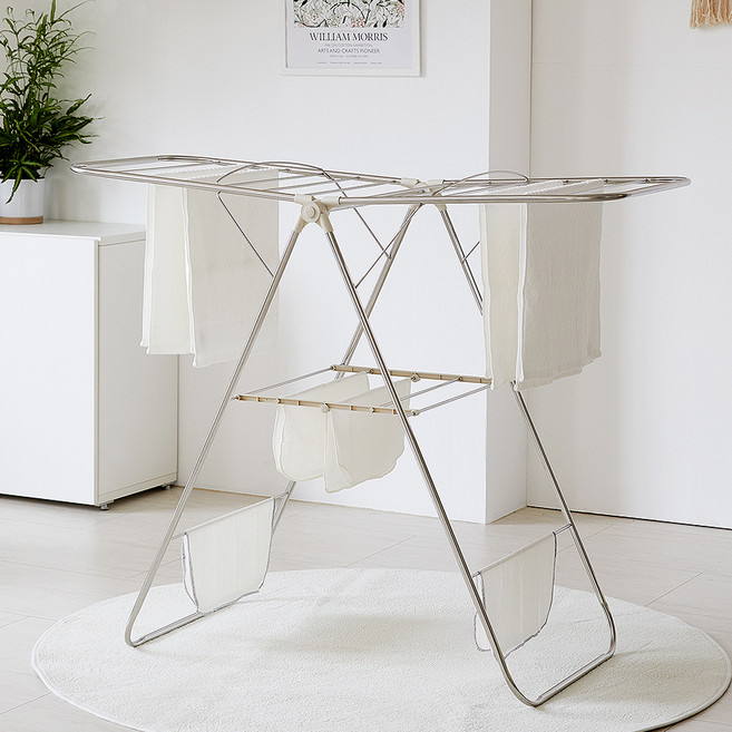 솔방울 빨랑말랑 빨래건조대, 스테인리스