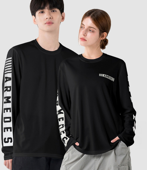 아르메데스 남녀공용 아트 그래픽 쿨링 냉감 통기성 긴팔 티셔츠 AR-815