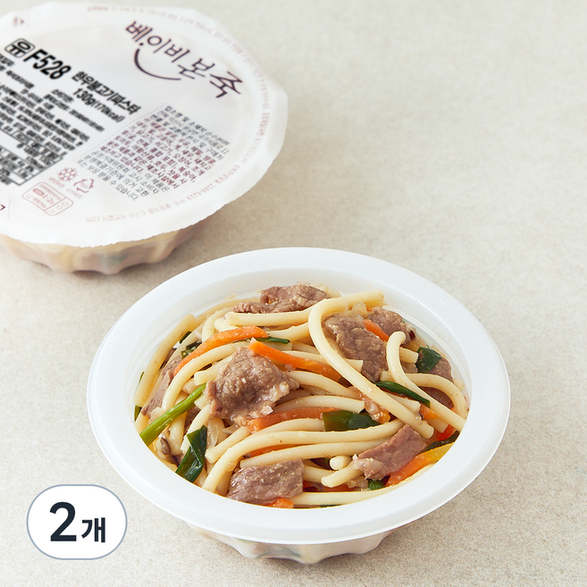 베이비본죽 한우 불고기 파스타, 130g, 2개
