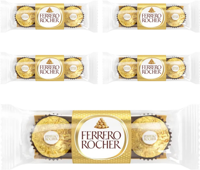 FERRERO ROCHER 金莎 巧克力 3顆, 37.5g, 5條