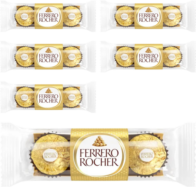 FERRERO ROCHER 金莎 巧克力 3顆, 37.5g, 6條
