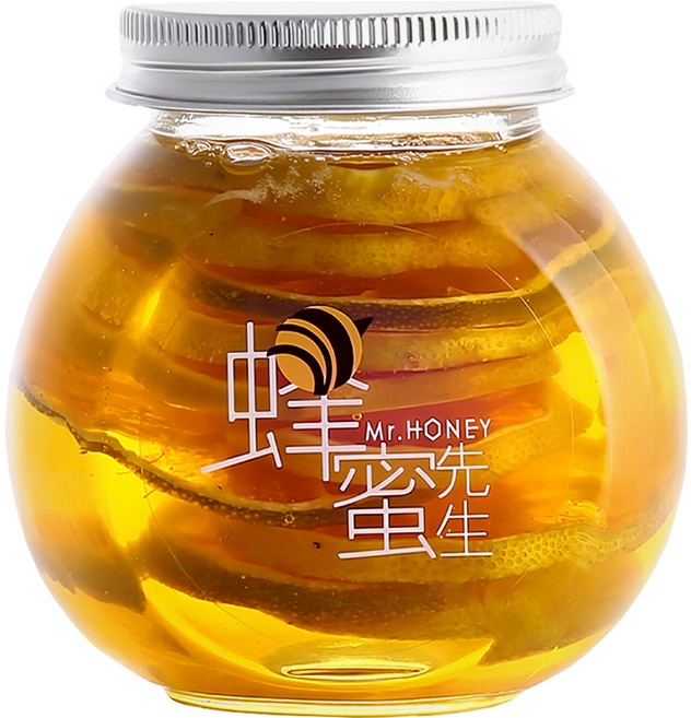 Mr.HONEY 蜂蜜先生 蜂蜜漬檸檬 台灣純蜂蜜 新鮮檸檬 成分透明無添加, 240g, 1罐